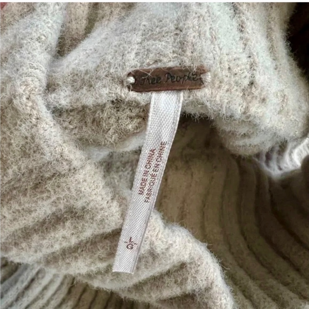 Free people Claude mini dress size large NWOT Cocoa Ash - Picture 3 of 4